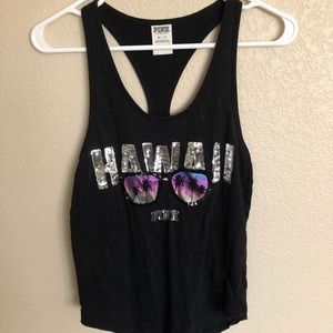 PINK BLING HAWAII TANK